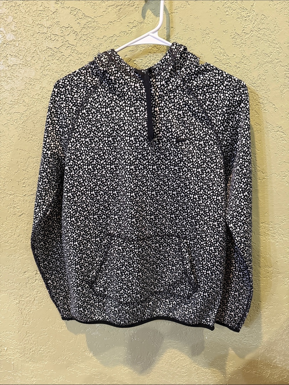 Nike Black and White Speckle Hoodie
